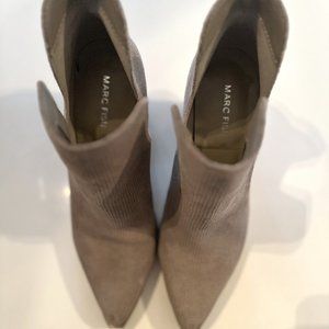 Marc Fisher taupe suede ankle boot, size 7 1/2, like new!